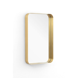 Alana Rectangular Mirror – Brass - thumbnail 4