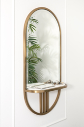 Aria Mirrored Wall Shelf - thumbnail 2