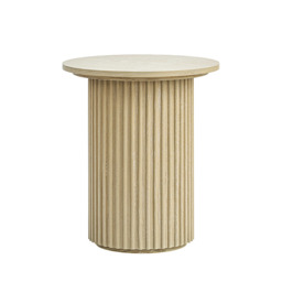 Ophelia Washed Grey Oak Side Table - thumbnail 9