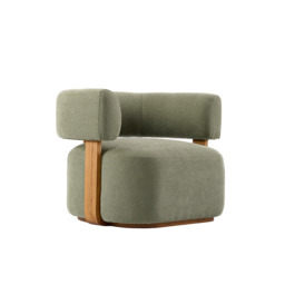 "Pax Accent chair Sage Green – Chestnut " - thumbnail 7