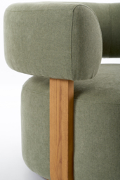 "Pax Accent chair Sage Green – Chestnut " - thumbnail 7