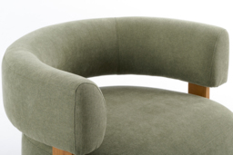 "Pax Accent chair Sage Green – Chestnut " - thumbnail 5
