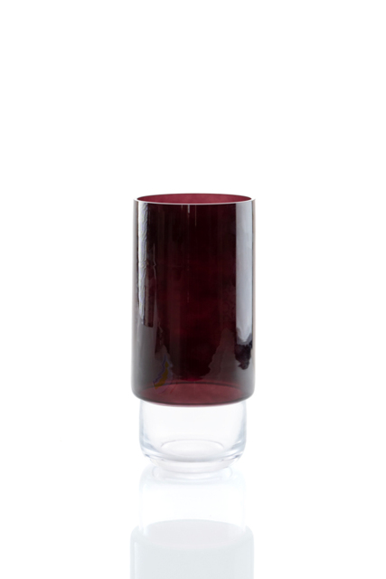 "Medium Crimson Glass Vase " - image 1