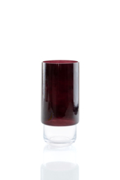 "Medium Crimson Glass Vase " - thumbnail 1