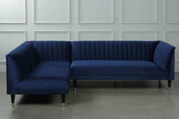 Baxter  Left Hand Corner Sofa – Navy Blue - thumbnail 3