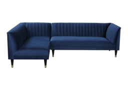 Baxter  Left Hand Corner Sofa – Navy Blue