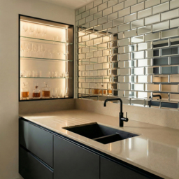 Mirrored Rectangle Wall Tiles Pack