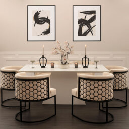 Alveare Dining Chair Black – Chalk - thumbnail 4