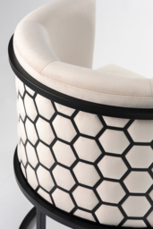 Alveare Dining Chair Black – Chalk - thumbnail 7