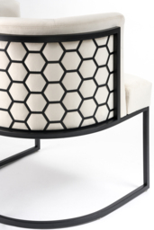 Alveare Dining Chair Black – Chalk - thumbnail 6