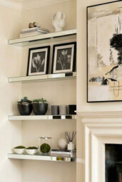 Mirrored Floating Wall Shelf 90cm - thumbnail 2