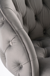 Frankfurt Bar Stool - Dove Grey - Silver base - thumbnail 5