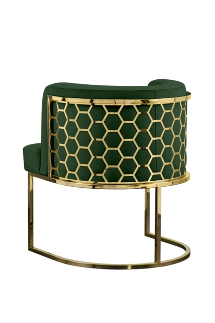 Alveare Dining Chair Brass - Bottle Green - image 1