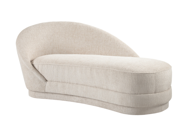 Selini Chaise Longue – Light Taupe Chenille - image 1