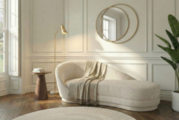 Selini Chaise Longue – Light Taupe Chenille - thumbnail 2