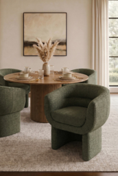 Maeve Dining Chair – Forest Green - thumbnail 2