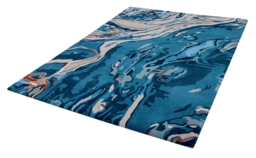 Anala Teal Rug - thumbnail 3