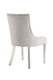 Torino Dove Grey Dining Chair with Stainless Steel Legs - thumbnail 3