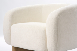 Barnaby Armchair – Ivory Chenille - thumbnail 4