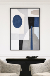 Blue Notes Two - Hand-Painted Wall Art