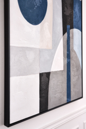 Blue Notes Two - Hand-Painted Wall Art - thumbnail 4