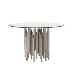 Rubell Silver Dining Table - thumbnail 1