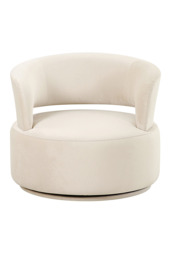 Carlton Swivel Armchair – Chalk - thumbnail 8