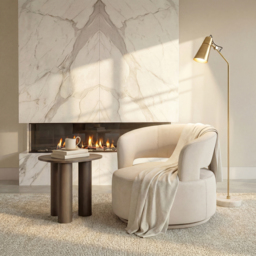 Carlton Swivel Armchair – Chalk - thumbnail 2