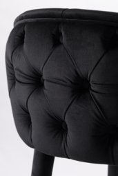 Sophia Counter Stool - Black - Silver Caps - thumbnail 5