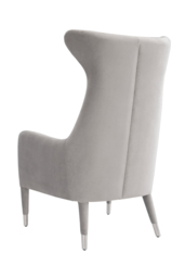"Delta Armchair Dove Grey – Brushed Silver " - thumbnail 4