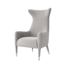 "Delta Armchair Dove Grey – Brushed Silver " - thumbnail 7