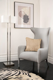 "Delta Armchair Dove Grey – Brushed Silver " - thumbnail 9