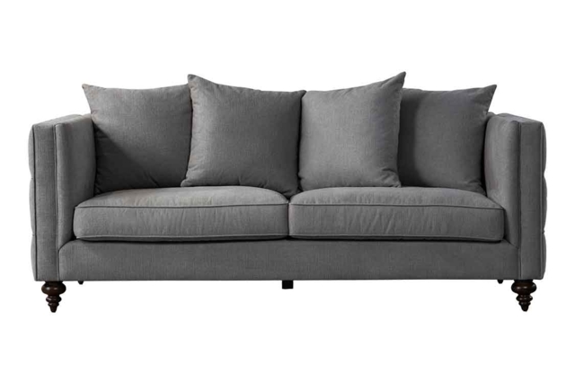 Ascot Three Seat Sofa – Flint Grey - image 1