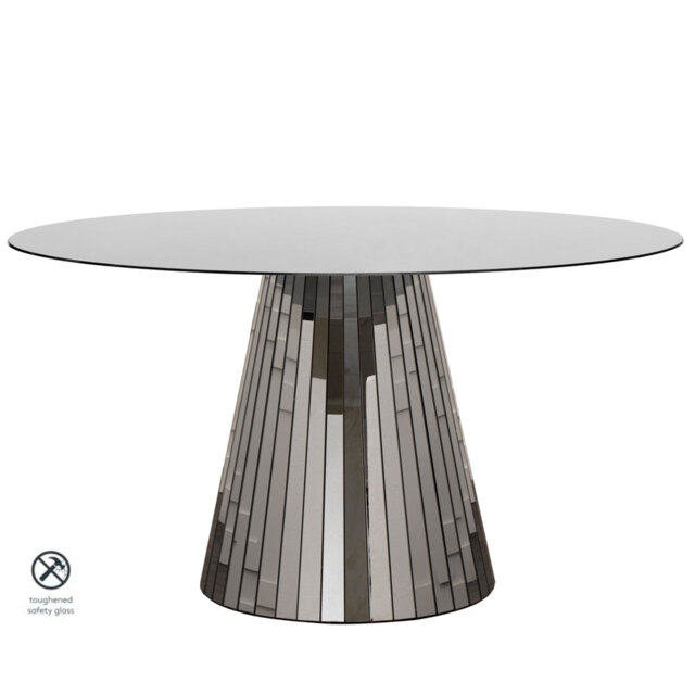 Emmeline Smoked Mirror Dining Table - image 1