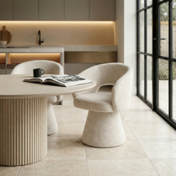 "Huxley Dining Chair – Oatmeal " - thumbnail 2