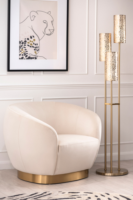 Moray Floor Light Brass - image 1