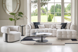 "Berlin Right Hand Corner Sofa – Light Taupe Chenille " - thumbnail 2
