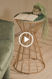 Mali Brass Side Table - thumbnail 3