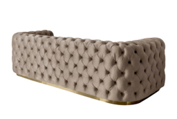 Frankfurt Three Seat Sofa – Taupe - thumbnail 6