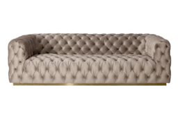 Frankfurt Three Seat Sofa – Taupe - thumbnail 1
