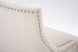 Torino Bench – Taupe – Walnut Legs - thumbnail 8
