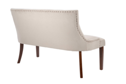 Torino Bench – Taupe – Walnut Legs - thumbnail 5