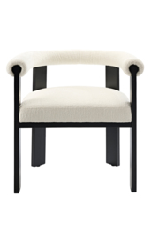 Nyx Dining Chair – Ivory Chenille - thumbnail 6