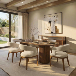 "Ophelia Chestnut Dining Table " - thumbnail 2