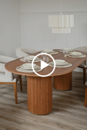 "Ophelia Chestnut Dining Table " - thumbnail 7