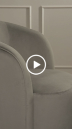 "West End Swivel Dining Chair - Dove Grey - Brass Base " - thumbnail 5