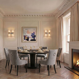 "Torino Dining Chair with Back Ring - Smoke  " - thumbnail 2