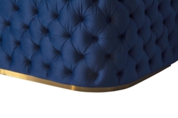 Frankfurt Three Seat Sofa - Navy Blue - thumbnail 3