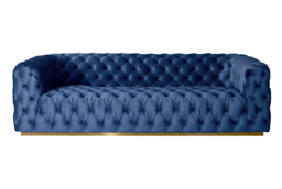 Frankfurt Three Seat Sofa - Navy Blue