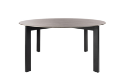 Niven 6-8 Seat Dining Table Concrete Effect - Black Legs - thumbnail 1